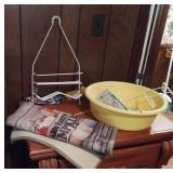 Sink knobs, bathroom rug garbage disposal brush