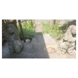 24" tall concrete Cocker Spaniel Dog statues