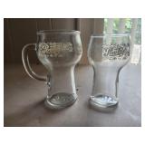 Vintage Pepsi Cola Drinking Glasses /