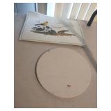 Stone trivet and placemats