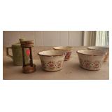 Timer , green cup with lid, pioneer women