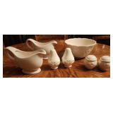 Better Homes and Gardens white ceramic salt and