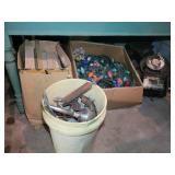 Contents Under Table- Christmas Lights, Wood