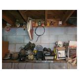 Shelf & Ceiling Contents - light fixture, folding