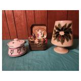 Christmas candle holder. Wax warmer, musical