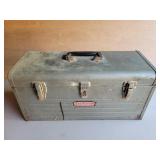 Metal Craftsman Tool Box with Tools