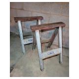 Metal Saw Horses 20"W 25"T
