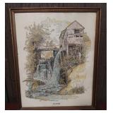 1997 Chapin Enterprises-The Old Mill framed