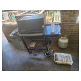 Weber grill and accessories,  propane tank and