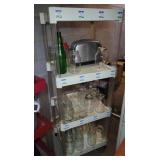 Plastic 4-Tier Blue Mist Shelf w/ Toaster &