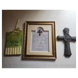 Faith lot, cross wall art