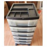 Rolling storage cart 12x28x14