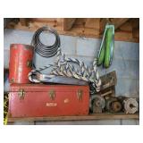 Shelf & Ceiling Contents - Motors, Toolbox,