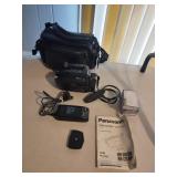 Panasonic Palmcorder PalmSight with accessories