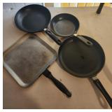 Wearever pans and flat skillet