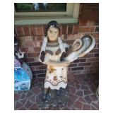 Indian woman and baby statue