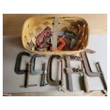 Basket w/ 10 C-Clamps