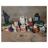 Misc Floor Lot- Paints, Bug Sprays, Cleaners,