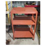Vintage Metal 3-Tier Rolling Cart 20"L 15"W 30"T
