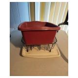 Dish strainer and was pans