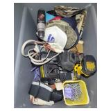 Tote of Hats, Battery Drills & More