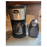Bella coffee maker and hamilton beach can opener