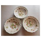 3 hankook strawberry bowls 7x1.75