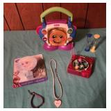 Frozen night light, infinity bracelet, fisher