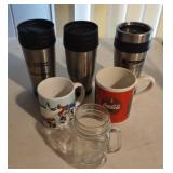 Coca-Cola coffee cups, thermos