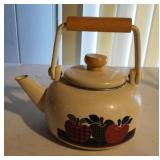Vintage Ingleman Designs INC enamel tea kettle