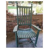 Painted wood rocking chair 27 x 42.5 x 19