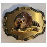 3.5" Racoon belt buckle