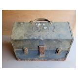 Metal Tool Box w/ Tools & Hardware