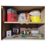 Contents of Cabinet- Emergency Light, Pipe