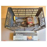Crate w/ Rotisserie, Avon Bottles & more