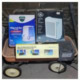 Vtg Metal Wagon, Humidifier, Air Purifiers &