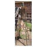 Metal tower 85" tall