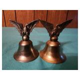 Two 3" brass bells