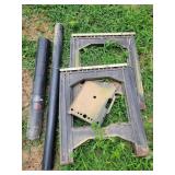 Plastic Saw Horses, PVC Pire & Blower Attachment