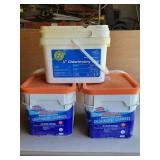 Chlorine Tablets- 2 Full Buckets, One only has 5