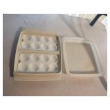 Tupperware egg tray with lid