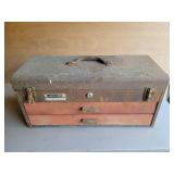 Metal Tool Box w/ Bits & Crimper