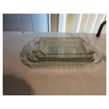 Pyrex and Anchor Hocking glass casserole dishes