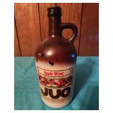 9" Apple wine jug vintage empty Jug Apple Wine