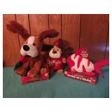 Musical fish and dogs stuffed animals