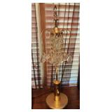 28" tall Gold Tone Art Deco Table Lamp with