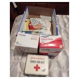First aid kit, bandaids and more ....