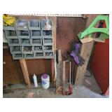 Contents of Wall- Saws, Storage Trays, Hose