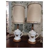 Vintage American eagle lamps 19.5" tall