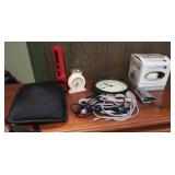 Electric warmer, shoe laces, flashlight and more